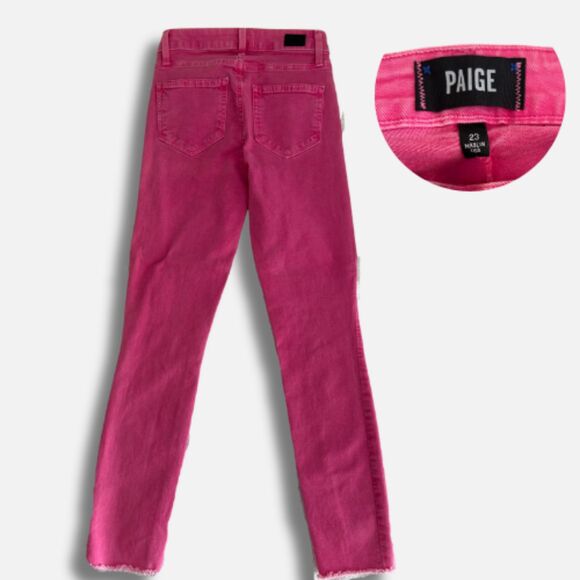 NWOT PAIGE  High-Rise Straight Jeans – Size 25 - Picture 3 of 3